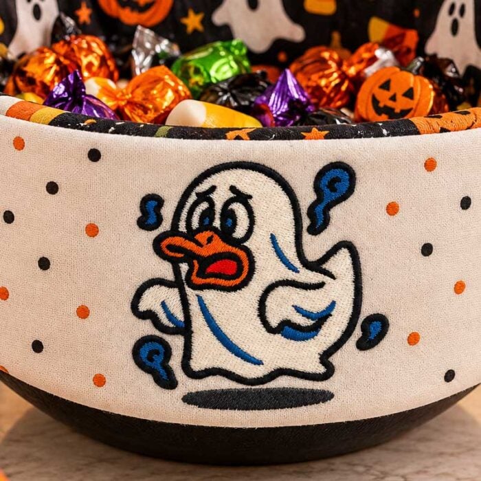 EL_HD_GhostDuck_Bowl | Embroidery Legacy Ghost duck bowl cover