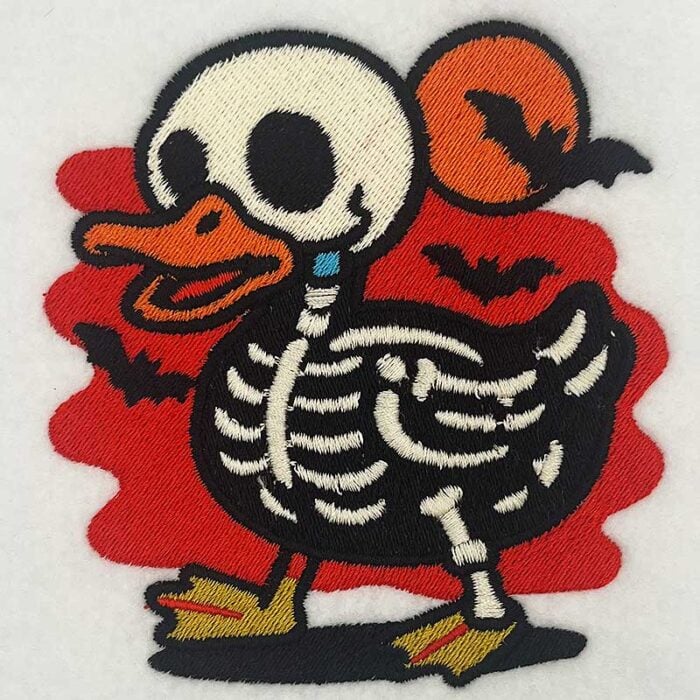 EL_HD_Skeleduck | Embroidery Legacy Skeleton duck embroidery design