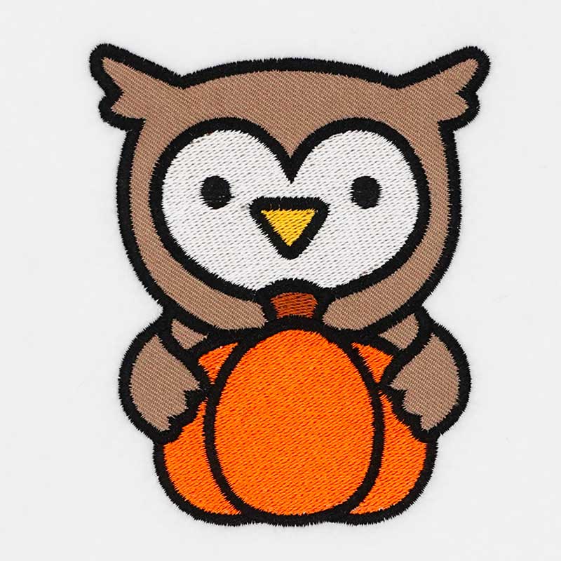 SDCFA2_OwlPumpkin | Embroidery Legacy Owl pumpkin applique embroidery design