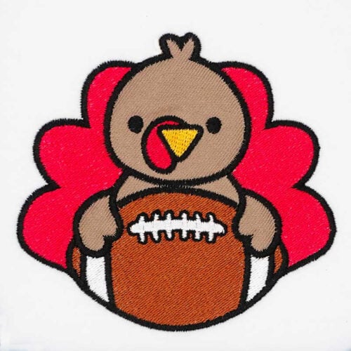 SDCFA2_TurkeyFootball | Embroidery Legacy turkey football applique embroidery design