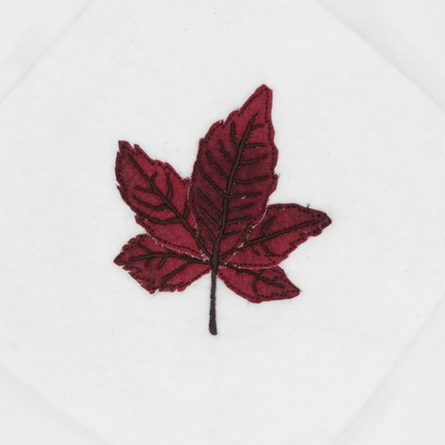 Embroidery Design: Maple Leaf Applique